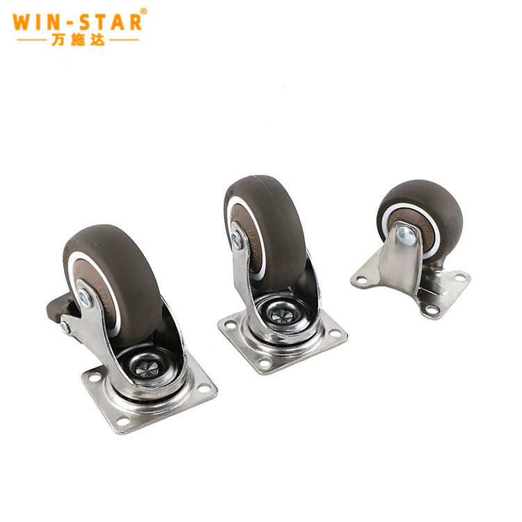 Heavy duty glass filled nylon caster wheels