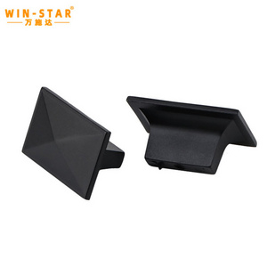 WINSTAR black square small Drawer pull Handle Metal Brass handles furniture knobs