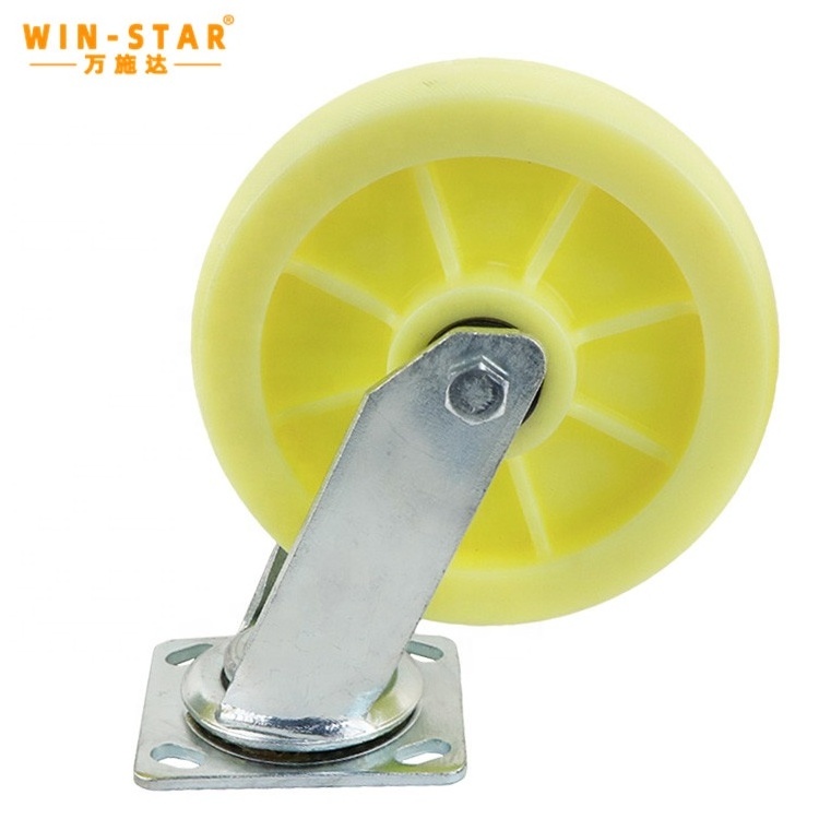 WINSTAR Caster Wheels Swivel Furniture Drawer Casters 1-1/2 Inch PP Caster Wheel