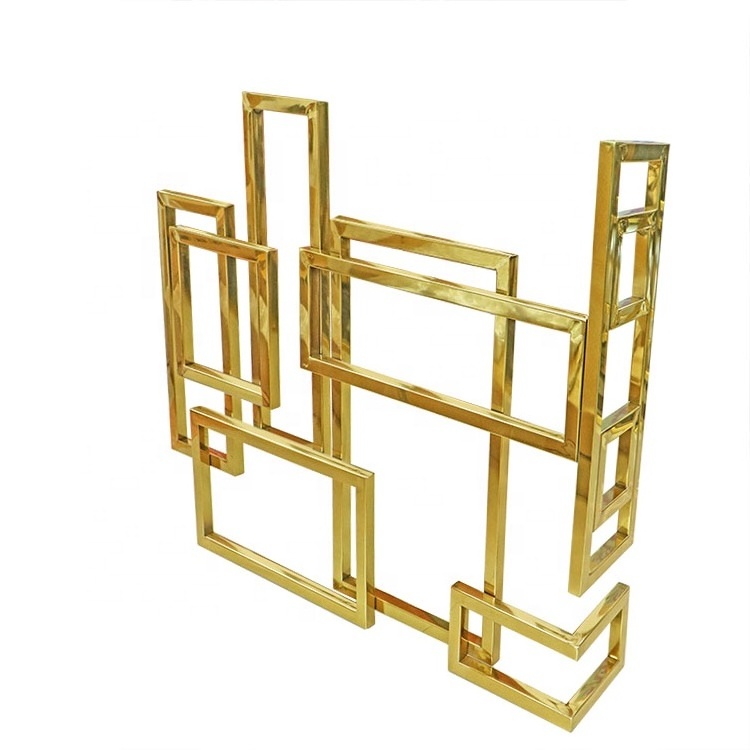 ZD-SH01 Gold Color Electroplated Hardware Furniture Chair Sofa Metal Parts Base Frame