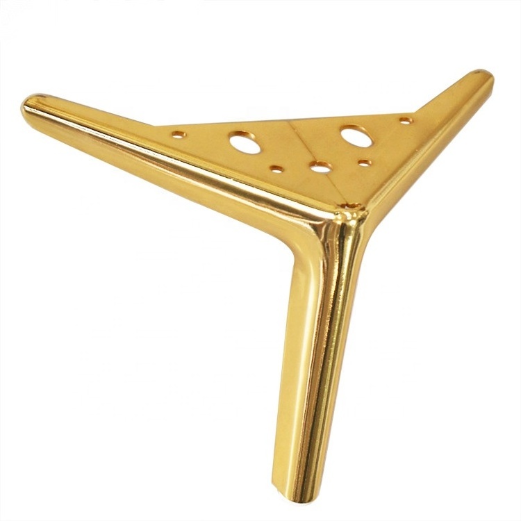 WINSTAR Hotsale metal furniture hardware Y shape golden chair feet modern sofa legs