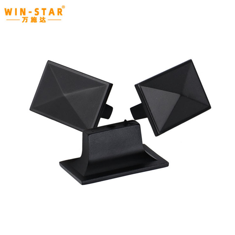 WINSTAR black square small Drawer pull Handle Metal Brass handles furniture knobs