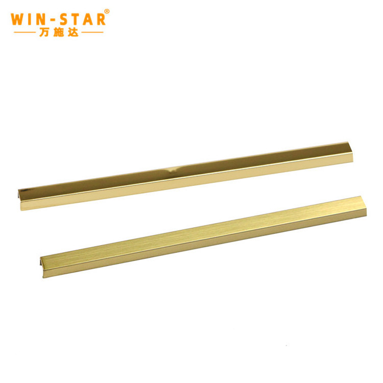 WINSTAR Profiles hot selling New Curved T shaped stainless steel decorative metal strips for wall decoration