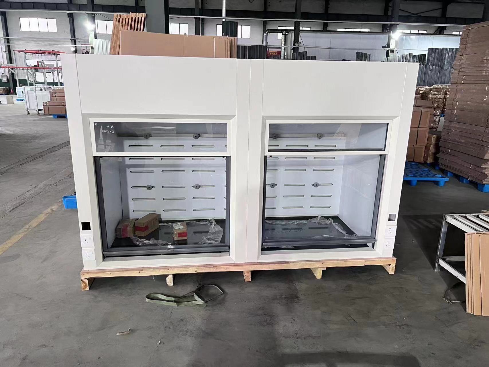 laboratory fume cupboard with extractor for laboratory furniture flow fume hood