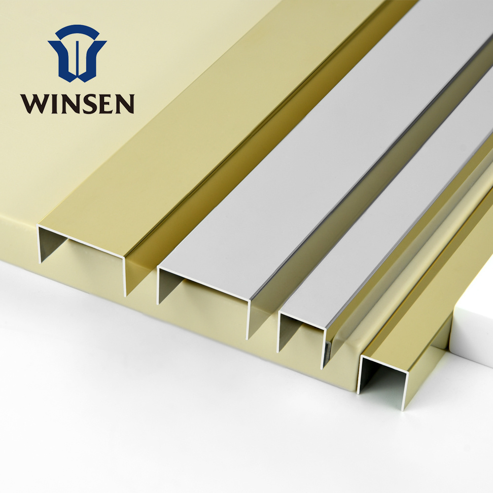 Metal Edge Trim Strip Profiles Cheap Silver Stainless Steel for Ceramic Tiles  Decoration Interior Tile