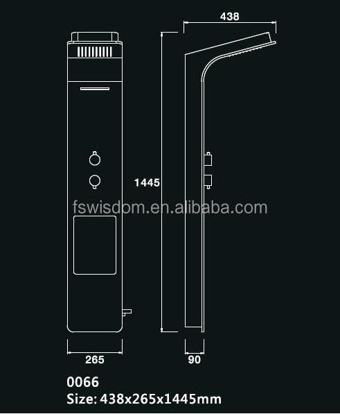 Stone Shower Panel Sanitary shower stone wall panel WD0066