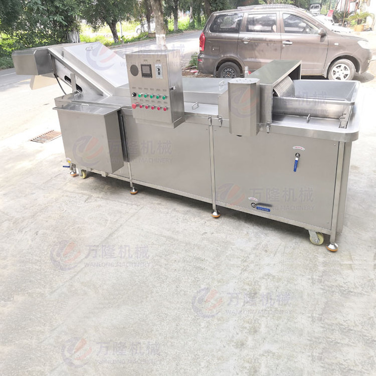 food salad vegetable blanching machine potato french fries corn shrimp peanut washing blanching machine