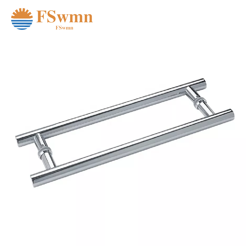 Factory direct hotel front door heavy duty handle bathroom shower room sliding door handle 304/201 stainless steel handle