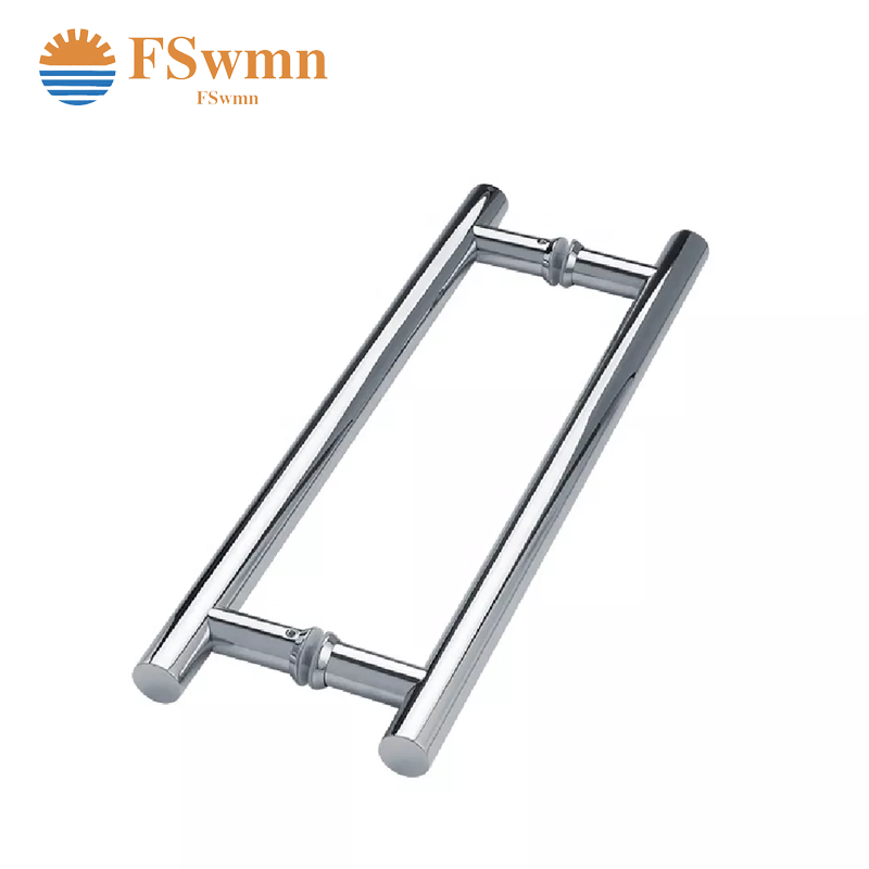 Factory direct hotel front door heavy duty handle bathroom shower room sliding door handle 304/201 stainless steel handle