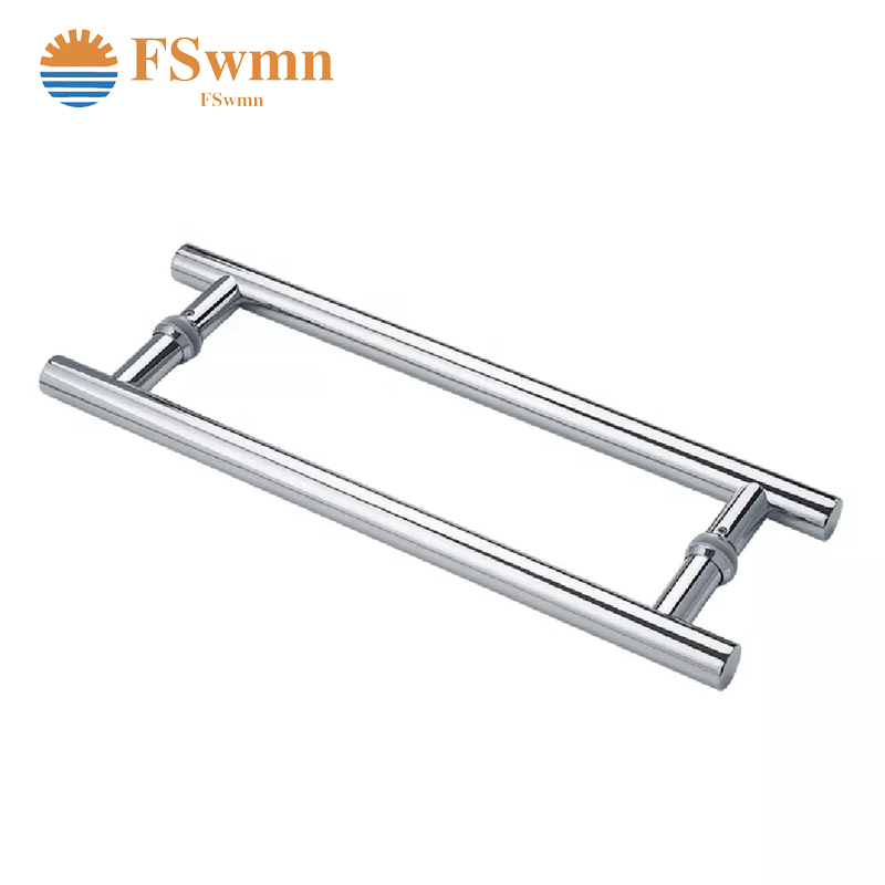 Factory direct hotel front door heavy duty handle bathroom shower room sliding door handle 304/201 stainless steel handle