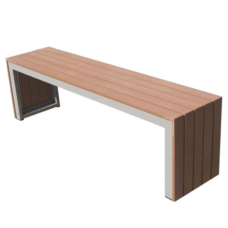 cheap modern metal plastic wood garden bench for park and swimming pool