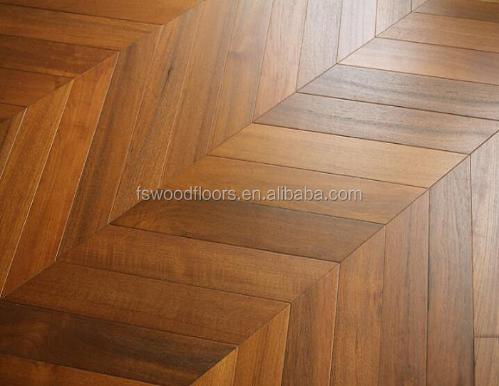 natural smooth teak engineered chevron parquet flooring