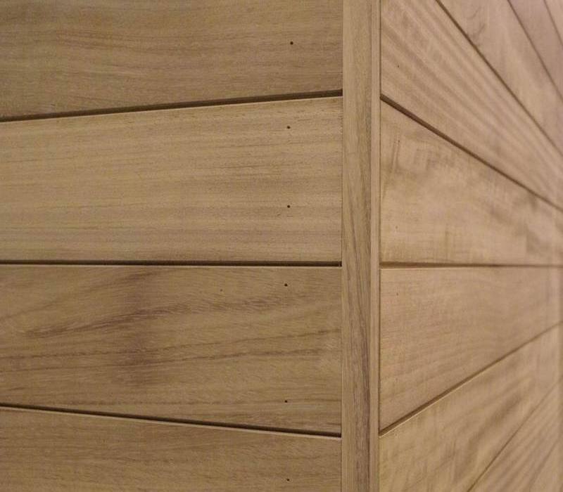 teak natural solid wood siding