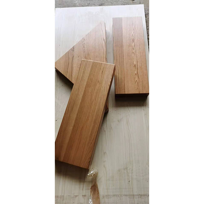 prefinished oak wood stair treads with anti-slip strip