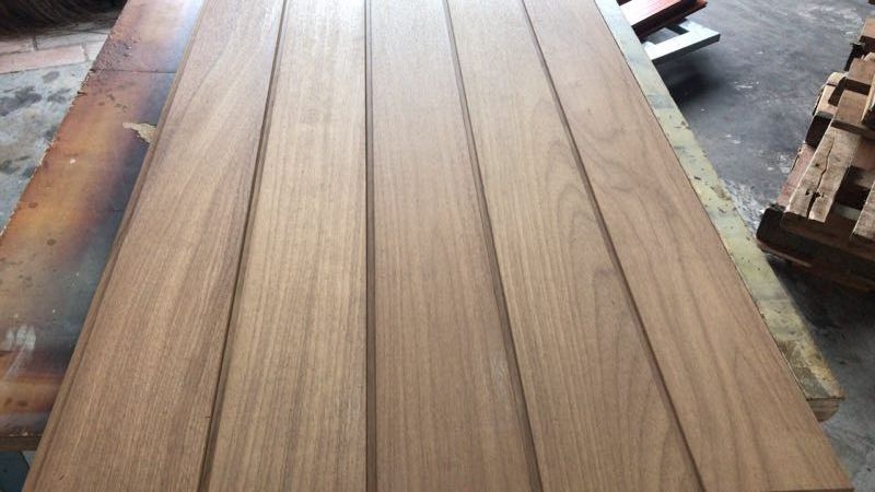 teak natural solid wood siding