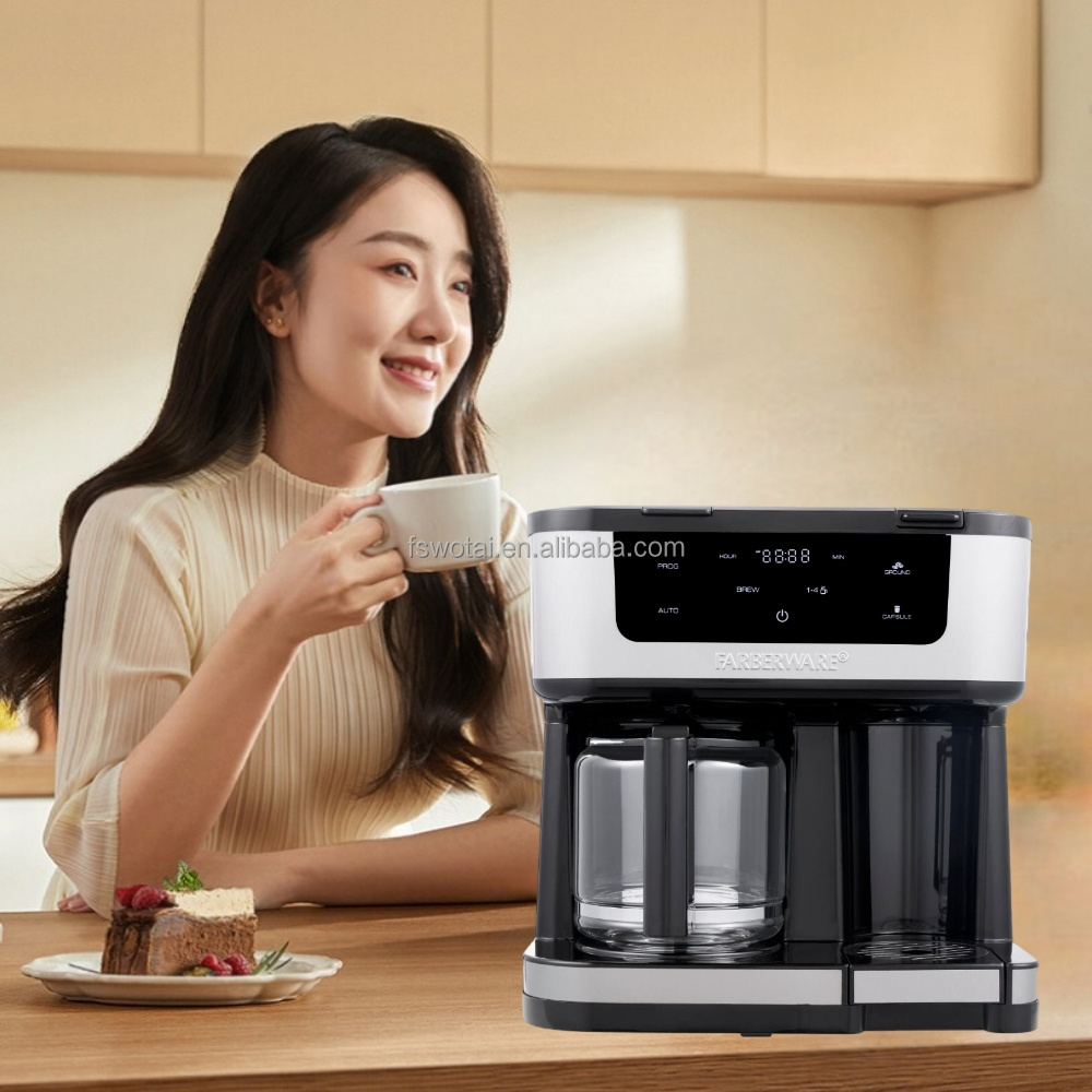 OEM Factory Home Multi Function Espresso capsule coffee Maker Touch Screen Display coffee machine