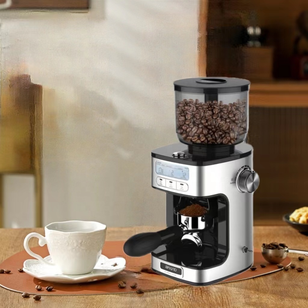 3 in 1 stainless steel coffee capsule soft pod coffee brewer cafe machine grinder espresso all in one coffee machine