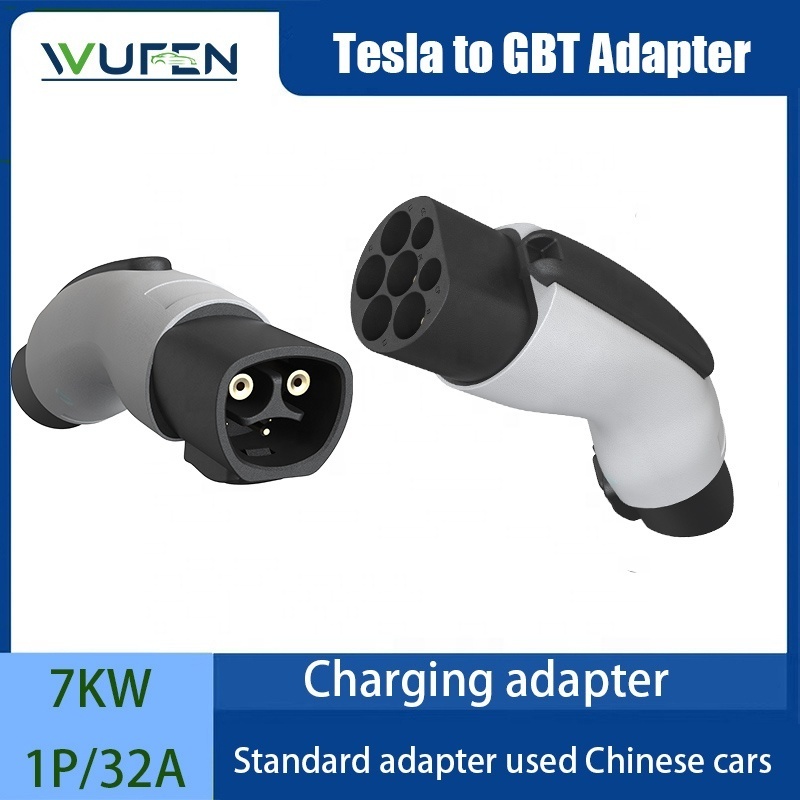 Tesla Models y 2023 Electric Car Accessories 3 Phase EV Charger Tesla To GBT Adapter All For Car Accessory EV Adapter For Car