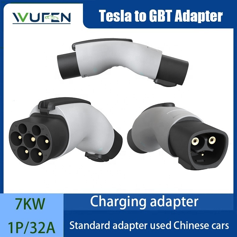 Tesla Models y 2023 Electric Car Accessories 3 Phase EV Charger Tesla To GBT Adapter All For Car Accessory EV Adapter For Car