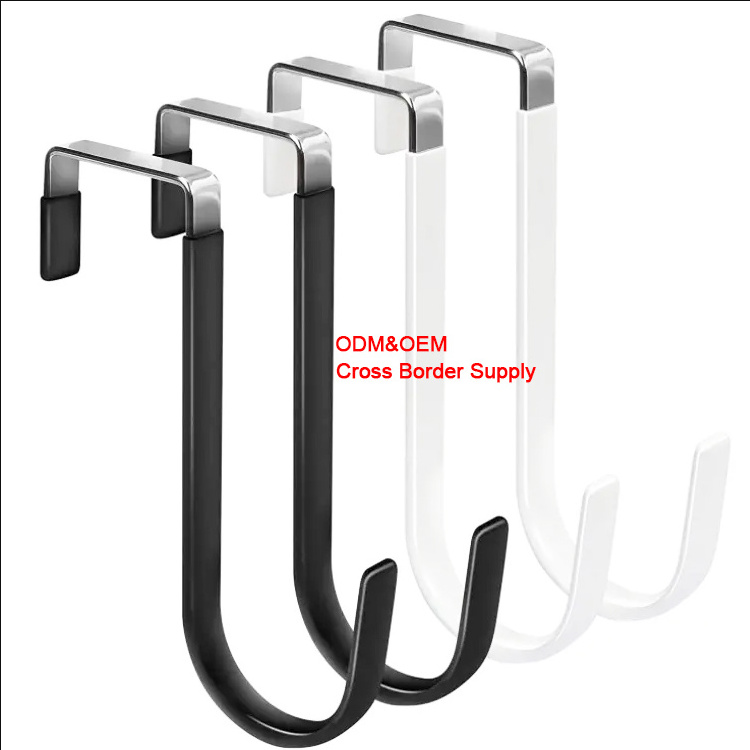 Factory Custom Metal Stainless Steel Single Cloth Hanger Hook Door Hangers Hooks