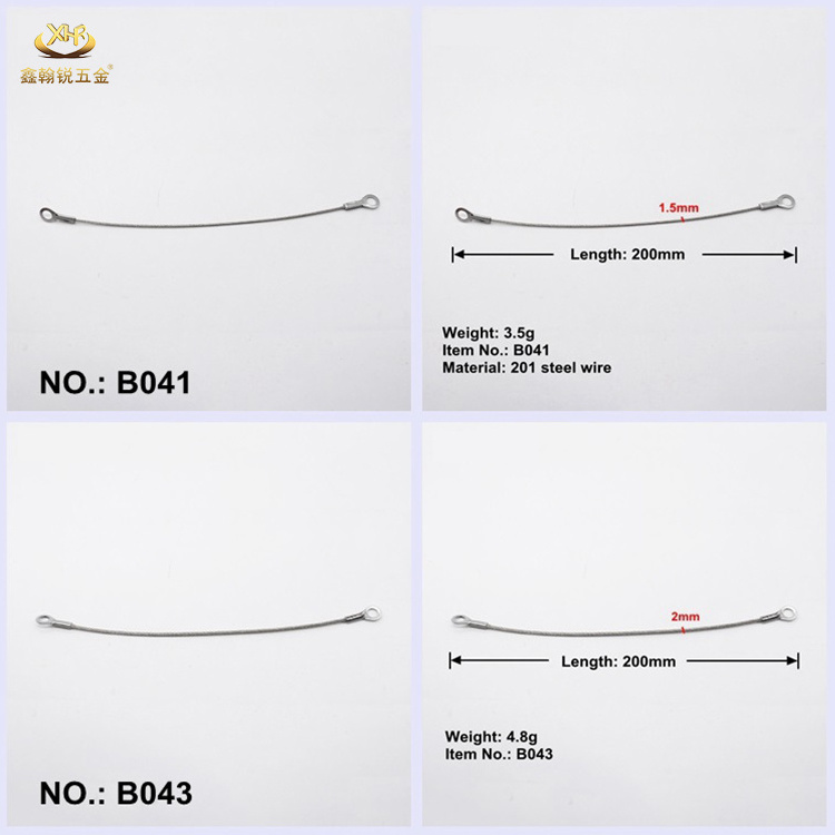 Xinhanrui Steel Wire Cables with Double Eyelet Swaged End Terminals