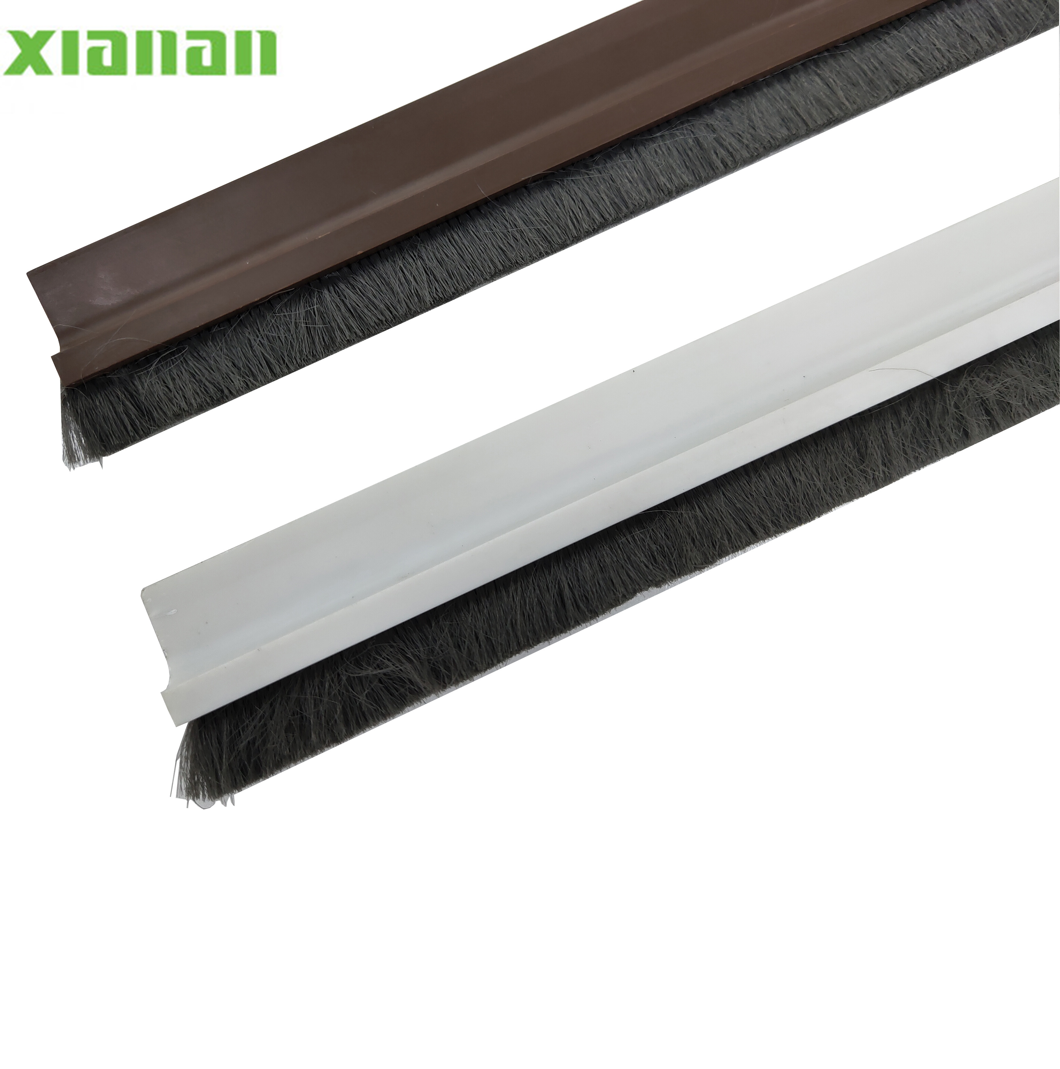 XA19001 anti-collision  Customizable door bottom strips with adhesive PVC door bottom brush seals