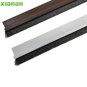 XA19001 anti-collision  Customizable door bottom strips with adhesive PVC door bottom brush seals