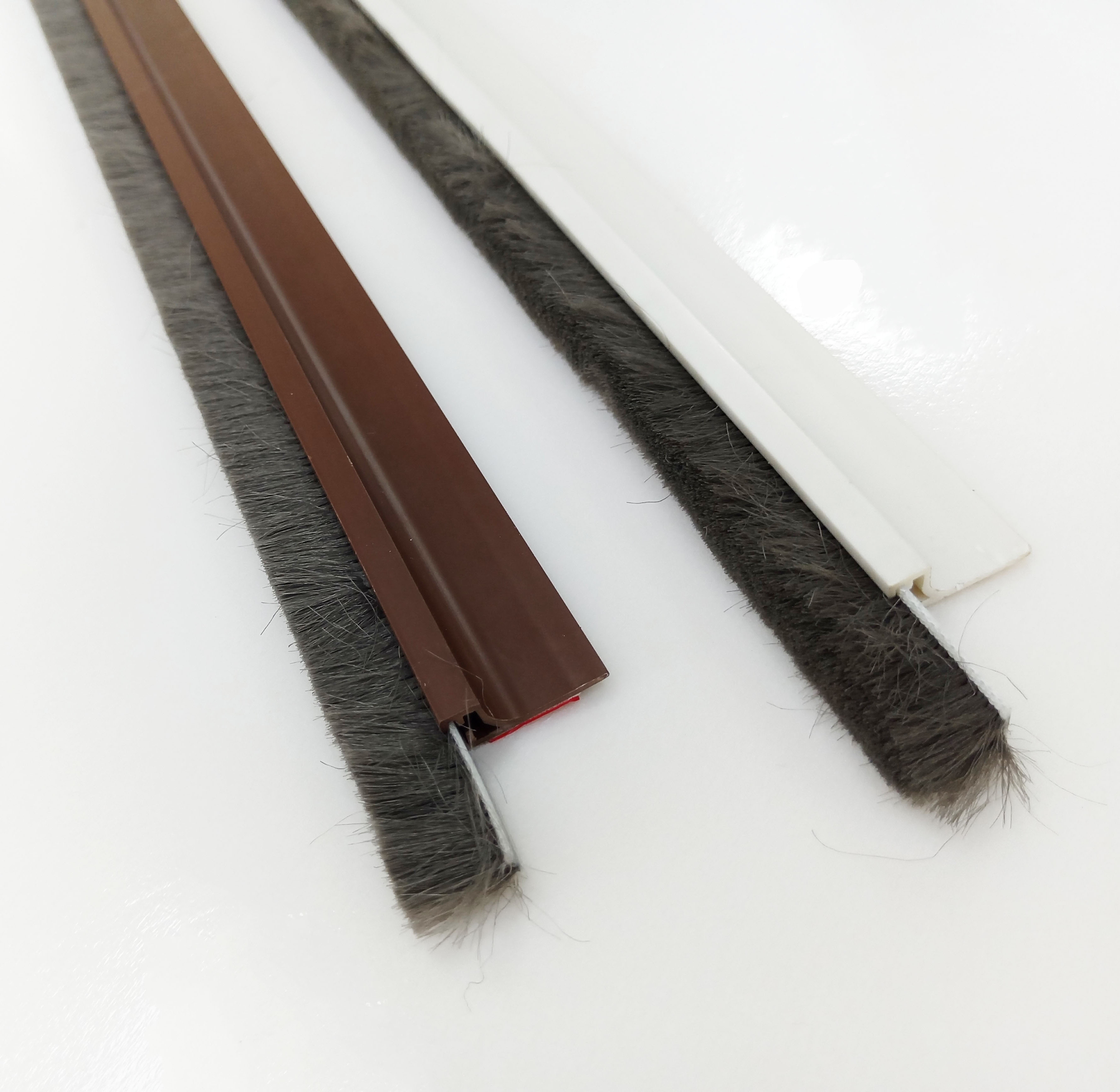 XA19001 anti-collision  Customizable door bottom strips with adhesive PVC door bottom brush seals