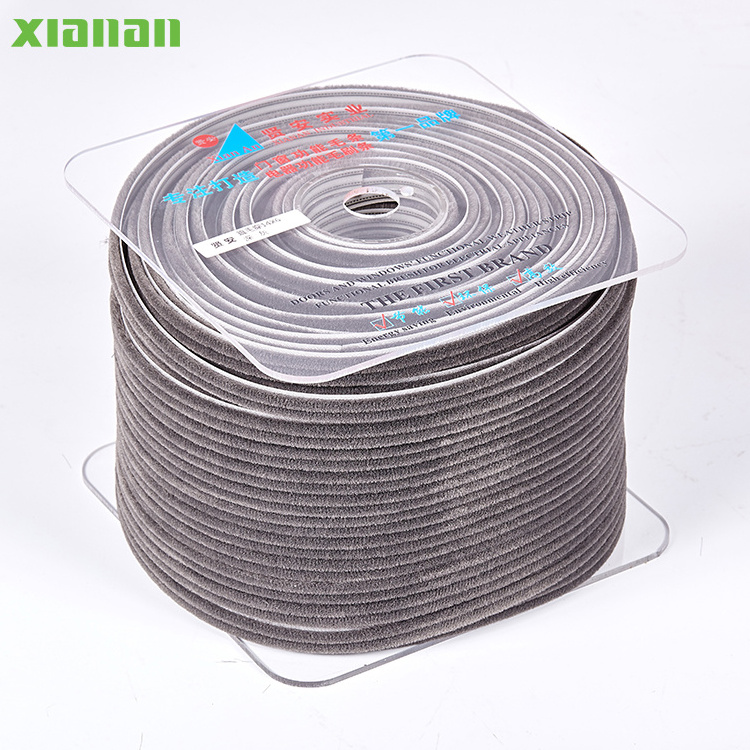 Super September Aluminum accessories window door hardware Grey /black colour 7*5 MM pile seal strip