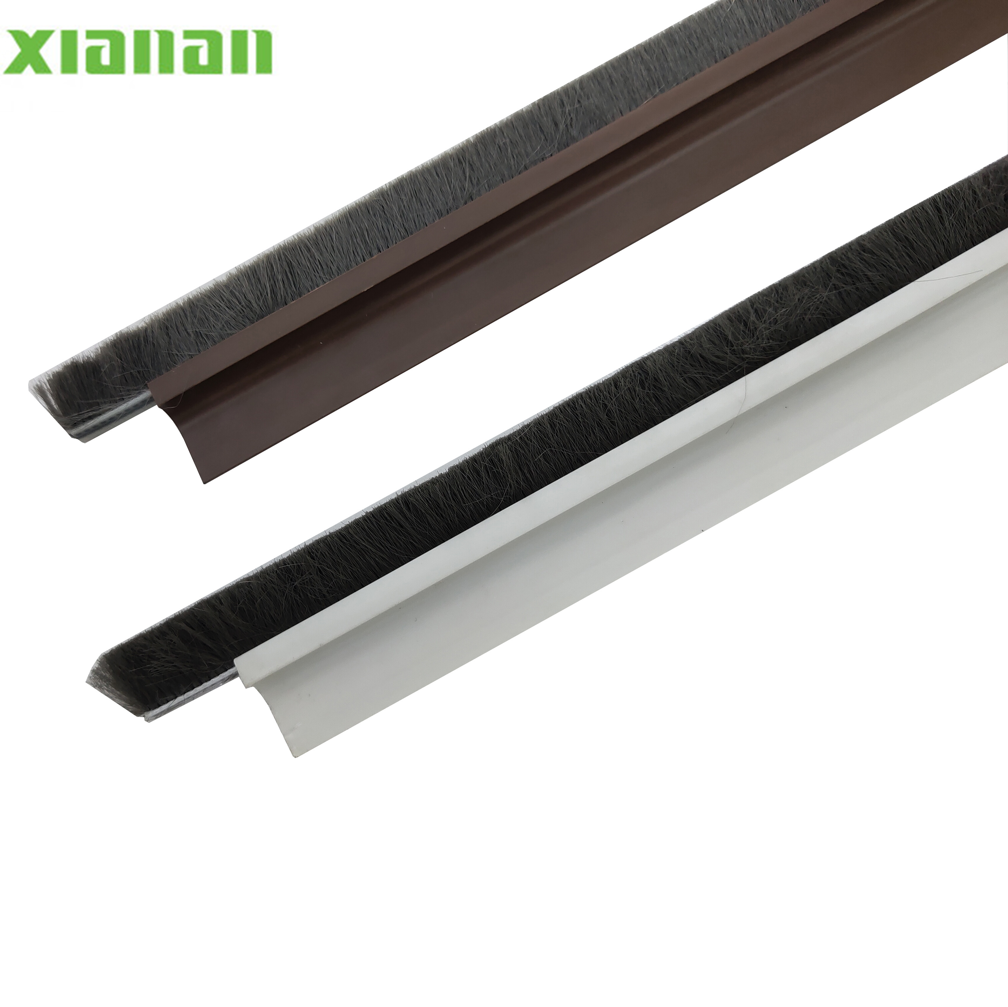 XA19001 anti-collision  Customizable door bottom strips with adhesive PVC door bottom brush seals