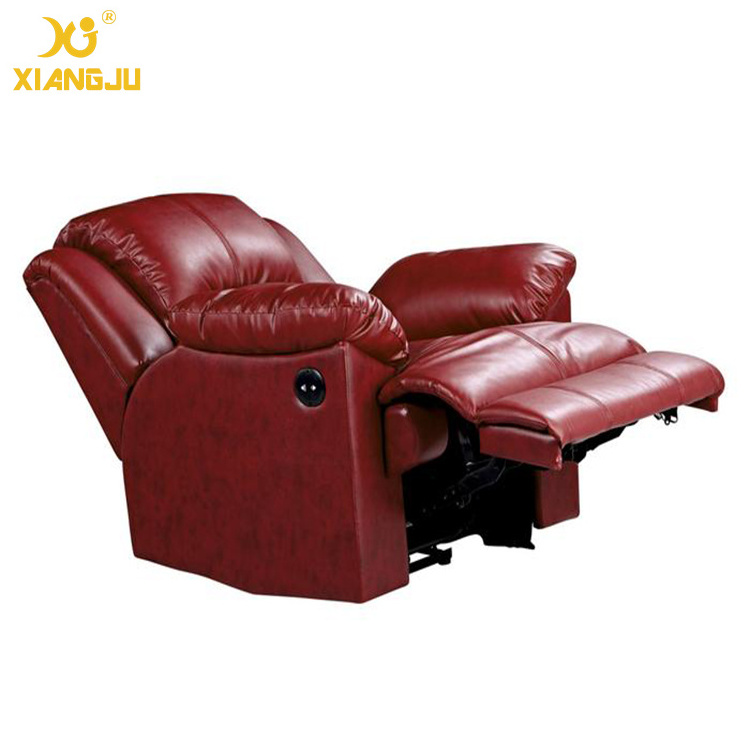 real leather electric home recliner cinema chair , comfortable theater sofa XJ-VIP-008