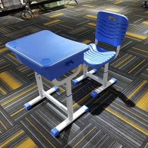 Plastic Seat Student Desk And Chair School Study Table And Chair Set Cheap School Furniture