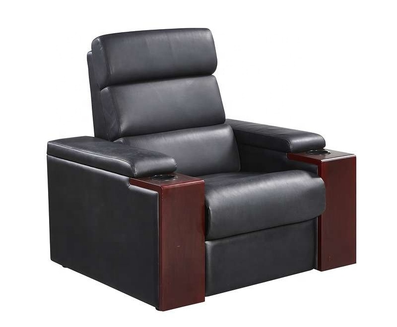 Home furniture luxury leather electric cinema reclining sofa