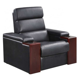 Home furniture luxury leather electric cinema reclining sofa