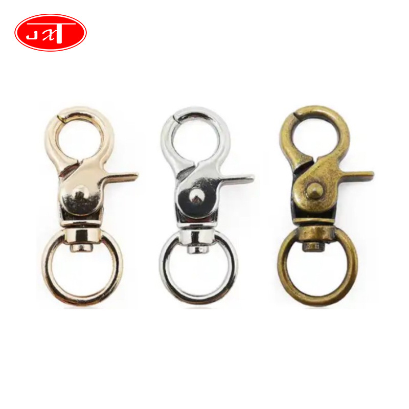 Metal Swivel Snap Hook Zinc Alloy Hardware Accessories Bag Parts Hardware Dog Leash Metal Snap Hook