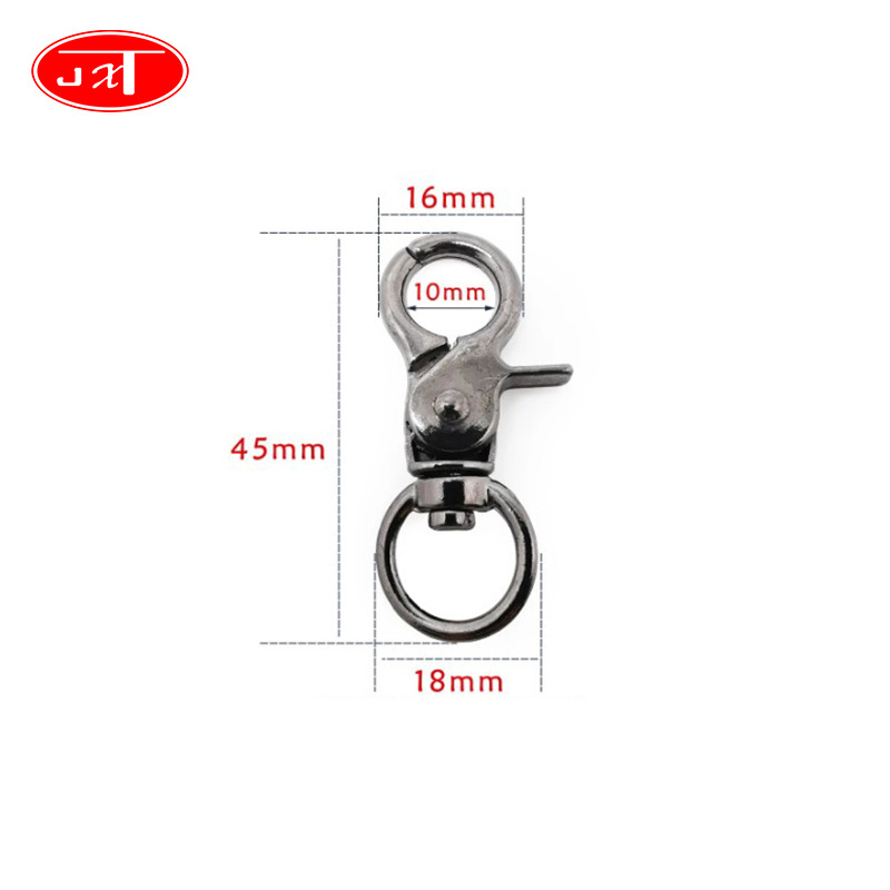 Metal Swivel Snap Hook Zinc Alloy Hardware Accessories Bag Parts Hardware Dog Leash Metal Snap Hook