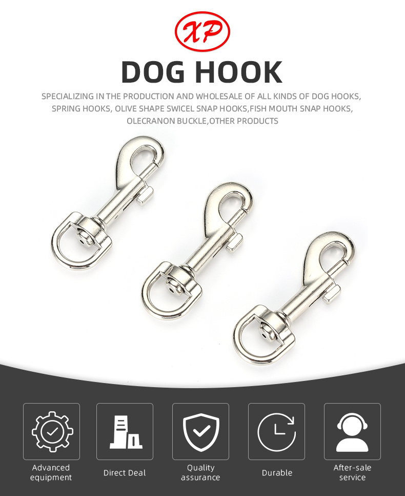 dog hook for leash  swivel bolt snap hook carabiner for dog leash black hooks for the dog cat pet leashes hanger