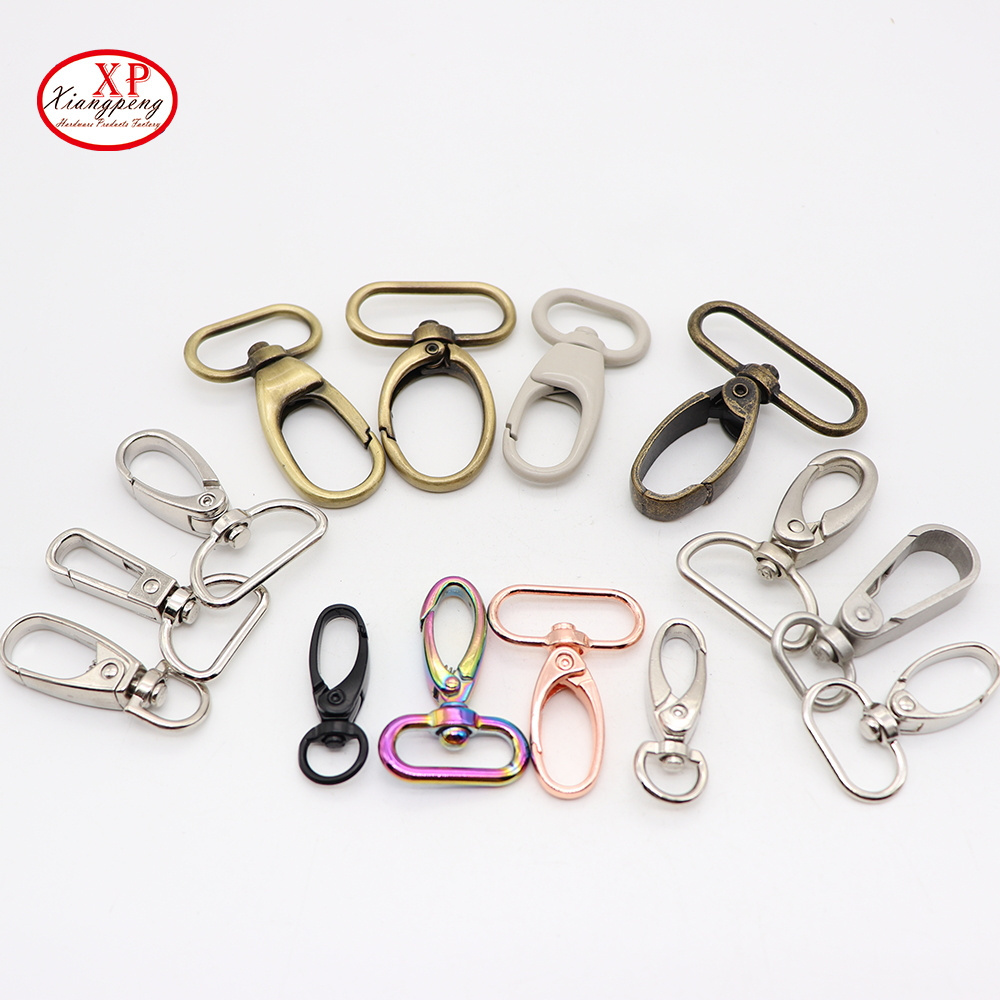 Metal Swivel Snap Hook Zinc Alloy Hardware Accessories Bag Parts Hardware Dog Leash Metal Snap Hook