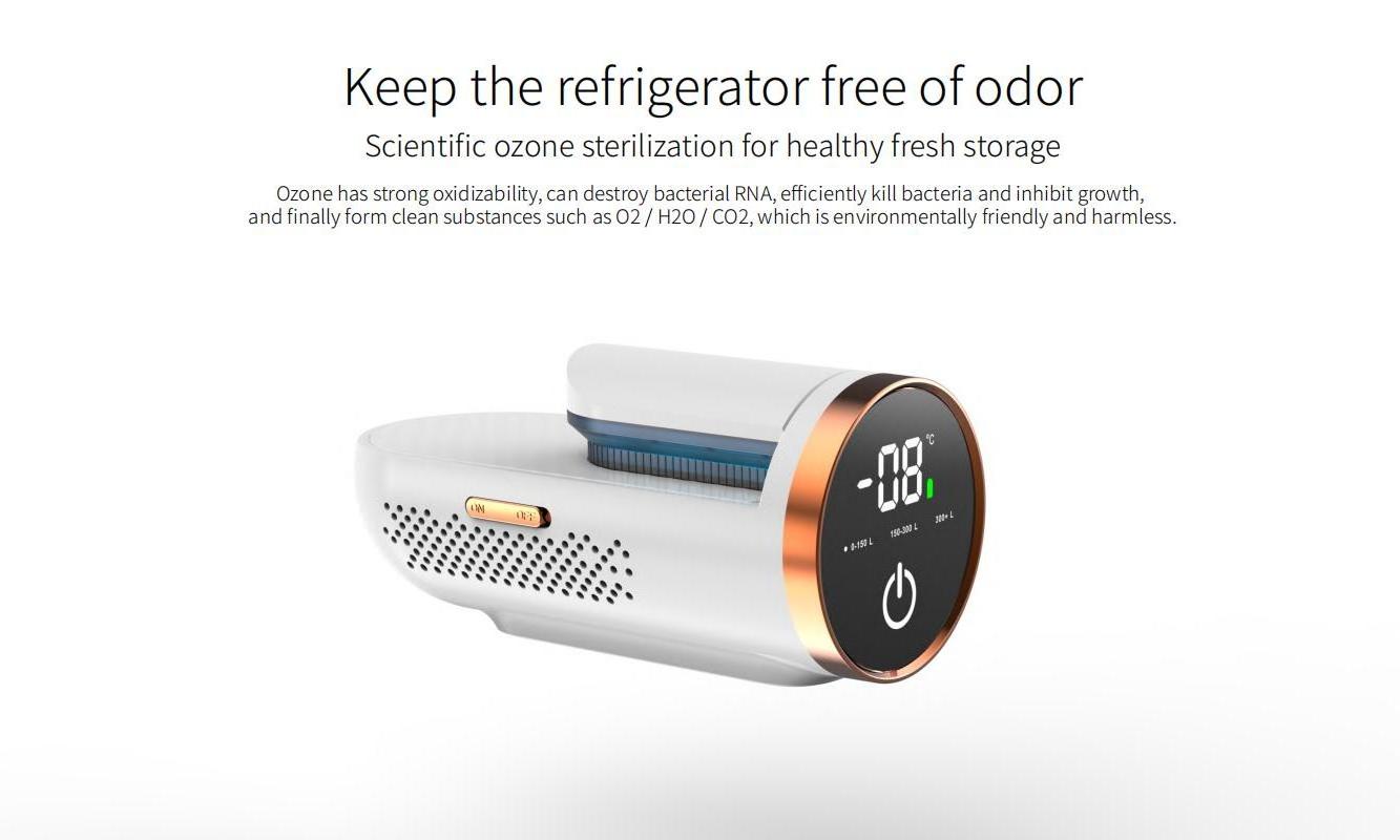 Portable Mini Air Purifier with Ozone Generator for Refrigerator Deodorizer