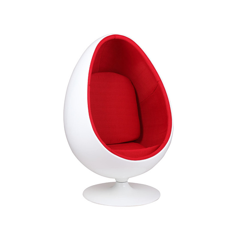 Lee west stereo pod modern furniture swivel leisure lounge fiberglass speaker chair with ottoman