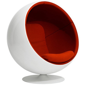 factory Direct Selling fiberglass pod chair nordic comfortable chair egg leisure accent globe shaped lounge chair