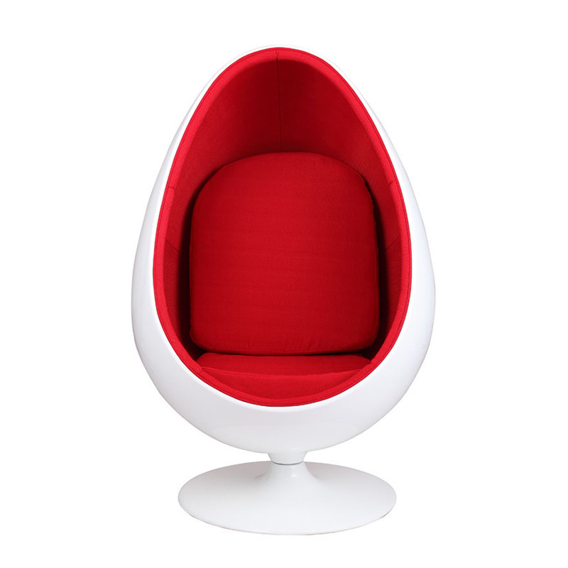 Lee west stereo pod modern furniture swivel leisure lounge fiberglass speaker chair with ottoman