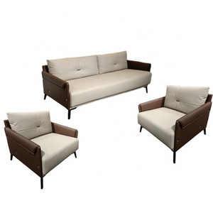 Simple design Modern Office Sofa Business Reception Leather office sofa set furniture