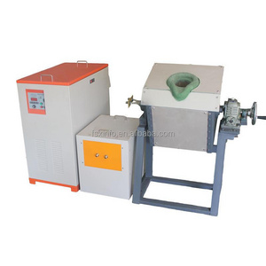 High Quality Portable Tilting Induction Gold Scrap Smelting Furnace for Sale