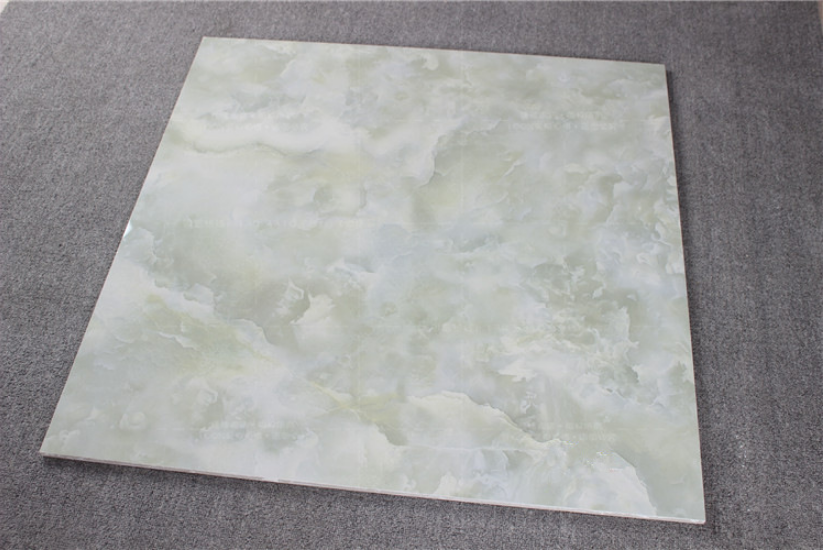 Bright light green marble polished porcelain tiles 60x60 glazed ceramic floor tiles for floor