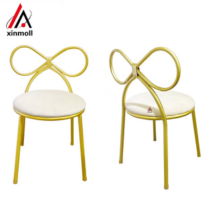 Makeup Chair Creative Girl Bedroom Butterfly Bowknot Backrest Chair event party Kids bow chairs with soft cushions