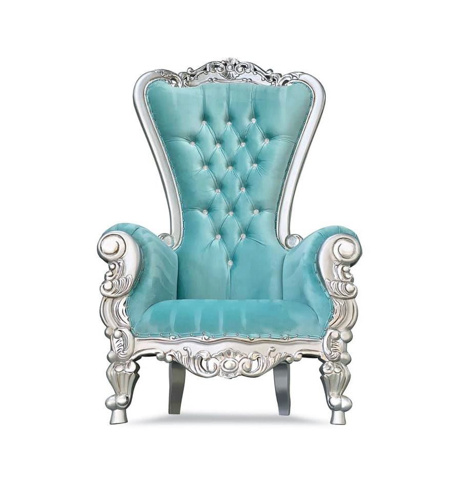 Kids party silver gold royal Throne king Chairs for events