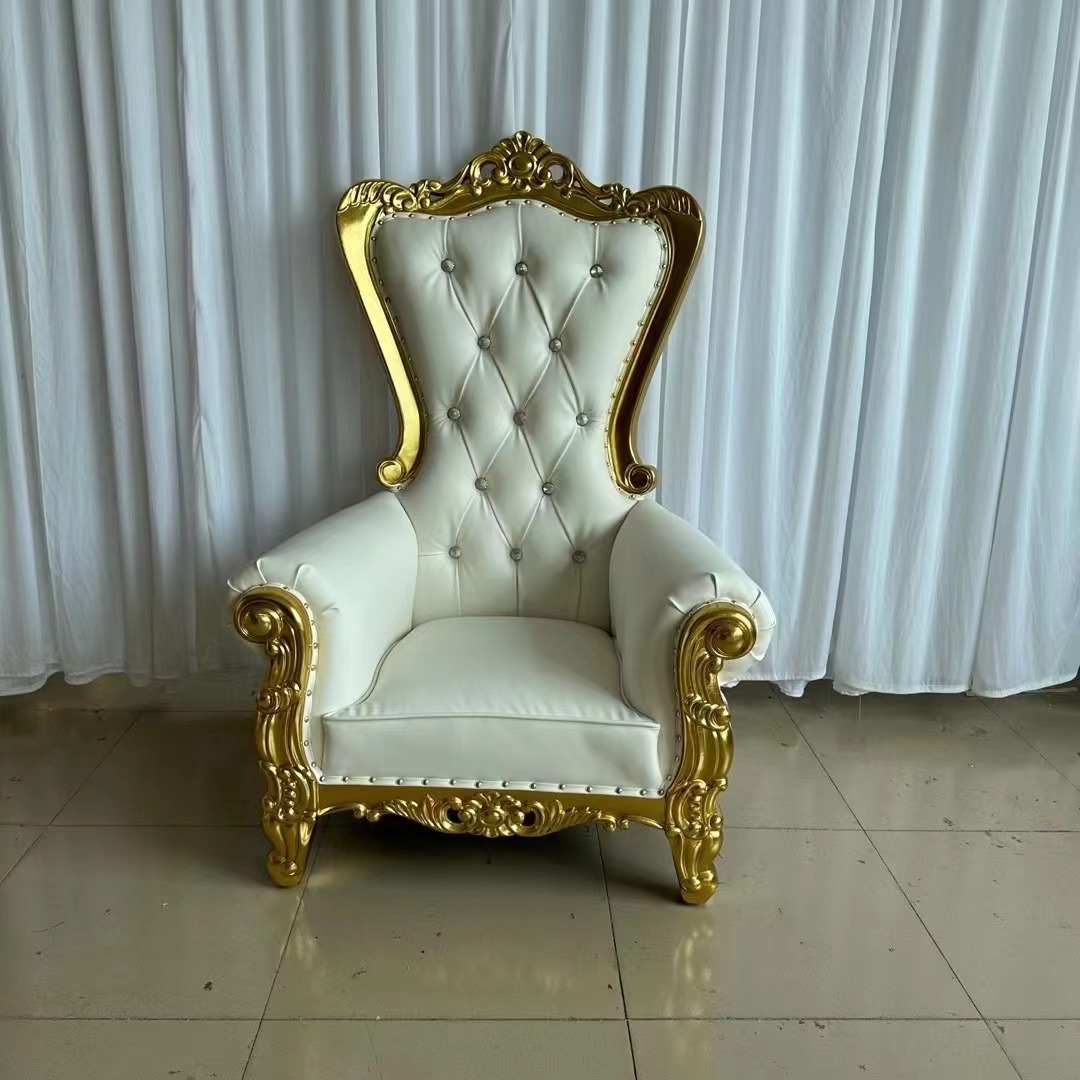 Kids party silver gold royal Throne king Chairs for events