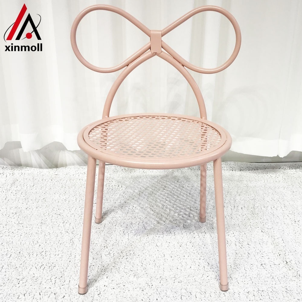 FOSHAN XM hot sale event chairs party banquet rental kids pink bow chairs