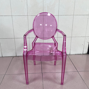 Outdoor indoor children birthday event kids party chairs kids pink ghost arms chairs